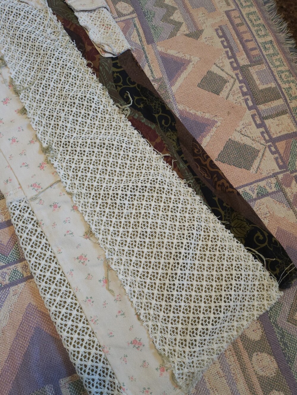 POL Patchwork Pants Size Large - Picture 7 of 12